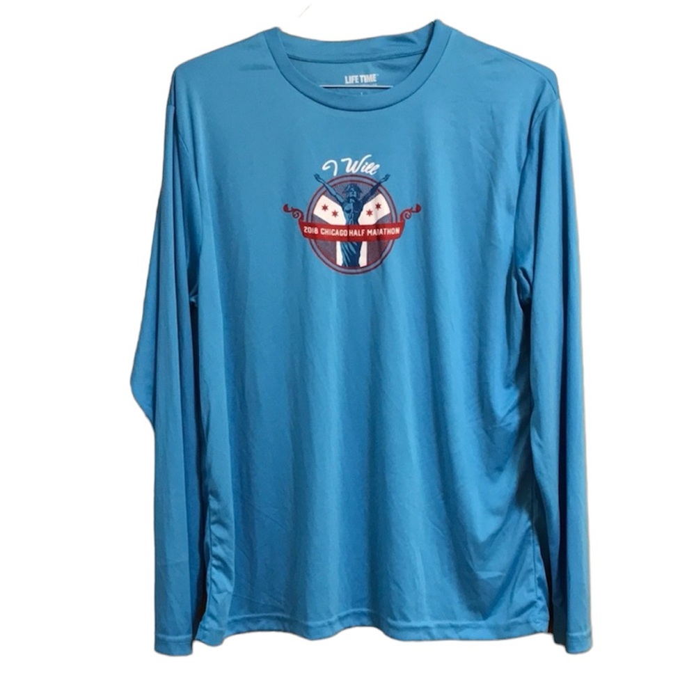 2018 Chicago Half Marathon Long Sleeve Performance Shirt (Brand New)